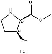 methyl (2S,3S)-3-hydroxypyrrolidine-2-carboxylate hydrochloride Struktur