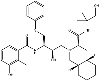 NELFINAVIR HYDROXY-TERT-BUTYLAMIDE Struktur