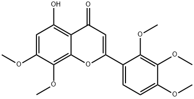 5-Hydroxy-7,8,2',3',4'-pentamethoxyflavone Struktur