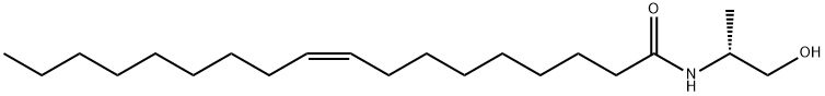 (Z)-(R)-N-((2-Hydroxy-1-methyl)ethyl)-9-octadecenamide Struktur