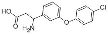 3-AMINO-3-[3-(4-CHLORO-PHENOXY)-PHENYL]-PROPIONIC ACID Struktur