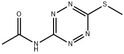 Acetamide,  N-[6-(methylthio)-1,2,4,5-tetrazin-3-yl]- Struktur