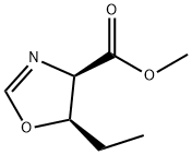 4-Oxazolecarboxylicacid,5-ethyl-4,5-dihydro-,methylester,(4R,5R)-(9CI) Struktur