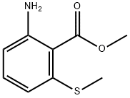 Benzoic acid, 2-amino-6-(methylthio)-, methyl ester (9CI) Struktur