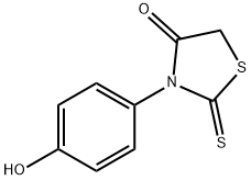 3-(4-hydroxyphenyl)-2-sulfanylidene-thiazolidin-4-one Struktur