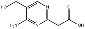 2-Pyrimidineacetic acid, 4-amino-5-(hydroxymethyl)- (8CI) Struktur