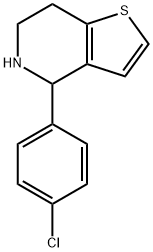 4-(4-CHLOROPHENYL)-4,5,6,7-TETRAHYDROTHIENO[3,2-C]PYRIDINE Struktur