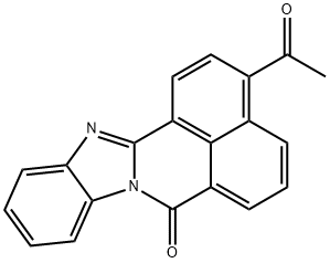 7H-Benzimidazo[2,1-a]benz[de]isoquinolin-7-one, 3-acetyl- Struktur