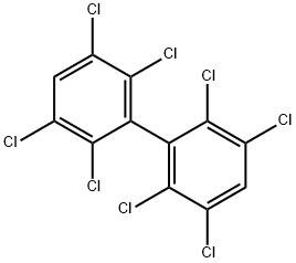 2,2',3,3',5,5',6,6'-八氯聯(lián)苯 結構式