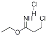 ethyl 3-chloropropanimidoate hydrochloride Struktur