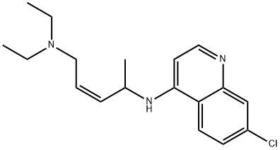 7-Chloro-N-[(Z)-4-(diethylamino)-1-methyl-2-butenyl]-4-quinolinamine Struktur