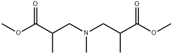 DIMETHYL 3,3'-(METHYLIMINO)BIS(2-METHYLPROPANOATE) Struktur