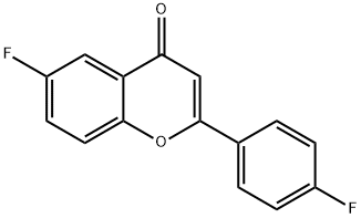 6-FLUORO-2-(4-FLUOROPHENYL)-4H-CHROMEN-4-ONE Struktur