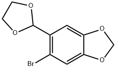 5-BROMO-6-[1,3]DIOXOLAN-2-YL-BENZO[1,3]DIOXOLE Struktur