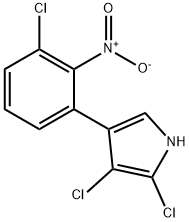 2,3-Dichloro-4-(3-chloro-2-nitrophenyl)-1H-pyrrole Struktur