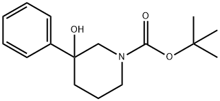 1-N-BOC-3-HYDROXY-3-PHENYLPIPERIDINE Struktur