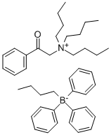 N,N,N-TRIBUTYL-N-PHENACYLAMMONIUM BUTYLTRIPHENYLBORATE Struktur