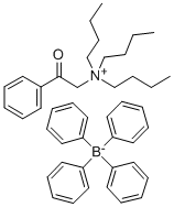 N,N,N-TRIBUTYL-N-PHENACYLAMMONIUM TETRAPHENYLBORATE Struktur