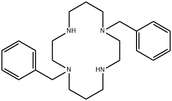 1,8-Dibenzyl-1,4,8,11-tetraazacyclotetradecane Struktur