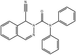 1-Cyano-N,N-diphenyl-2(1H)-phthalazinecarboxamide Struktur