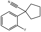 1-(2-FLUOROPHENYL)CYCLOPENTANECARBONITRILE Struktur