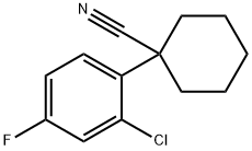 1-(2-CHLORO-4-FLUOROPHENYL)CYCLOHEXANECARBONITRILE Struktur