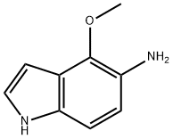 1H-Indol-5-amine,  4-methoxy- Struktur