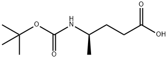 Pentanoic acid, 4-[[(1,1-dimethylethoxy)carbonyl]amino]-, (4R)- (9CI) Struktur