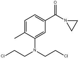 1-Aziridinyl 3-[bis(2-chloroethyl)amino]-4-methylphenyl ketone Struktur