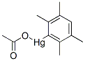 Acetoxy(2,3,5,6-tetramethylphenyl)mercury(II) Struktur