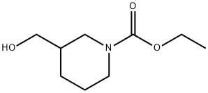 1-Piperidinecarboxylic  acid,  3-(hydroxymethyl)-,  ethyl  ester Struktur