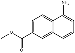 2-Naphthalenecarboxylicacid,5-amino-,methylester(9CI) Struktur