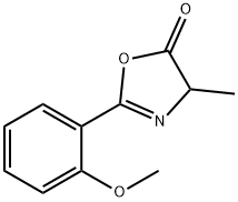 5(4H)-Oxazolone,  2-(2-methoxyphenyl)-4-methyl- Struktur