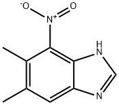 1H-Benzimidazole,5,6-dimethyl-4-nitro-(9CI) Struktur