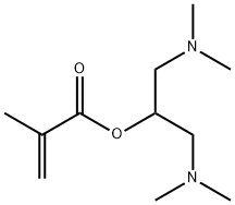 2-(dimethylamino)-1-[(dimethylamino)methyl]ethyl methacrylate Struktur