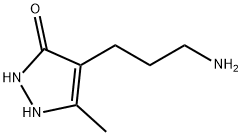 3H-Pyrazol-3-one,  4-(3-aminopropyl)-1,2-dihydro-5-methyl- Struktur