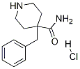 4-Benzylpiperidine-4-carboxamide hydrochloride Struktur