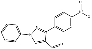 3-(4-NITRO-PHENYL)-1-PHENYL-1H-PYRAZOLE-4-CARBALDEHYDE Struktur