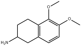 1,2,3,4-Tetrahydro-5,6-dimethoxy-2-naphthalenamine Struktur