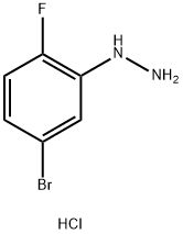 (5-BROMO-2-FLUORO-PHENYL)-HYDRAZINE HYDROCHLORIDE Struktur