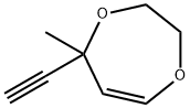 5H-1,4-Dioxepin, 5-ethynyl-2,3-dihydro-5-methyl- (9CI) Struktur