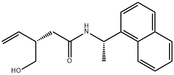 4-PentenaMide, 3-(hydroxyMethyl)-N-[(1S)-1-(1-naphthalenyl)ethyl]-, (3S)- Struktur