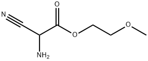 Acetic acid, aminocyano-, 2-methoxyethyl ester (9CI) Struktur