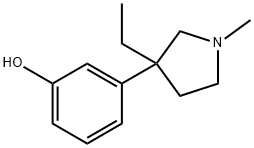 3-(3-Ethyl-1-methyl-3-pyrrolidinyl)phenol Struktur