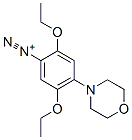 2,5-diethoxy-4-(morpholin-4-yl)benzenediazonium Struktur