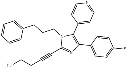 4-[4-(4-Fluorophenyl)-1-(3-phenylpropyl)-5-(4-pyridinyl)-1H-imidazol-2-yl]-3-butyn-1-ol