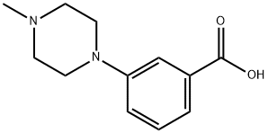 3-(4-Methylpiperazin-1-yl)benzoic acid Struktur