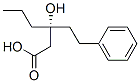 (R)-3-Hydroxy-3-(2-Phenylethyl)Hexanoic Acid Struktur