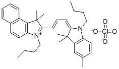 4,5-BENZO-1,1'-DIBUTYL-3,3,3',3',5'-PENTAMETHYLINDACARBOCYANINE PERCHLORATE Struktur