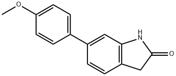 6-(4-METHOXY-PHENYL)-1,3-DIHYDRO-INDOL-2-ONE Struktur